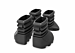 Voetenset Duostep Black