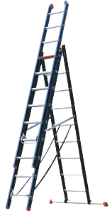 Challenger reformladder - 3-delig - 3 x 9 sporten