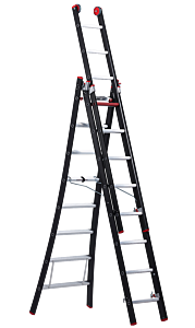 Nevada reformladder - 3-delig - 3 x 8 sporten